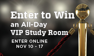 Enter to win a VIP study room for fall exam prep